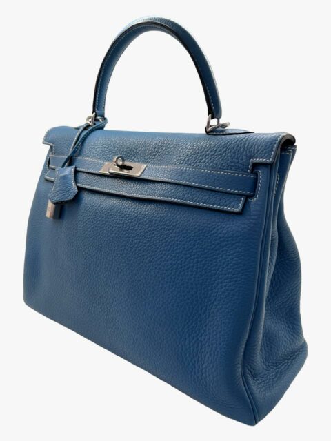 HERMES – KELLY 35 BLEU JEAN