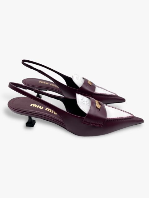 MIU MIU – SLINGBACK PENNY LOAFERS