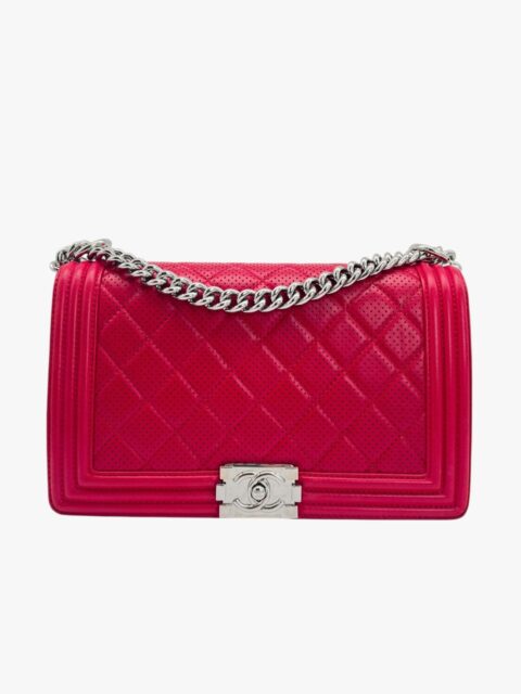 CHANEL – BORSA BOY NEW MEDIUM MATELASSÉ TRAFORATA