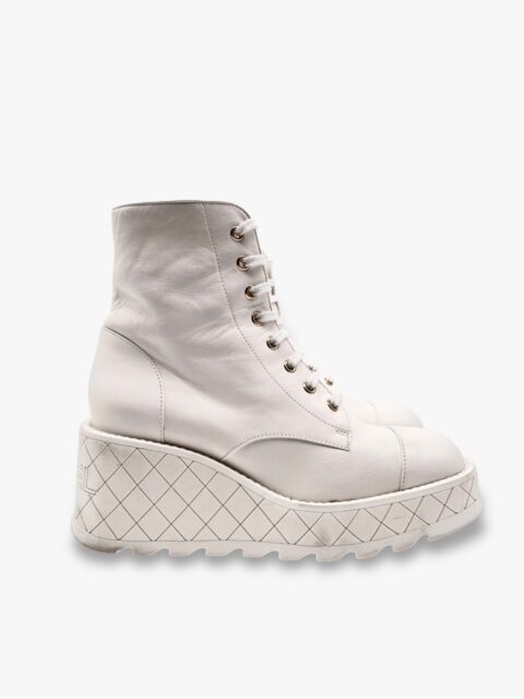 CHANEL – STIVALETTO ZEPPA ALTO PELLE