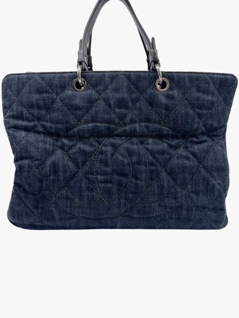 CHANEL – BORSA SHOPPING DENIM A MANO