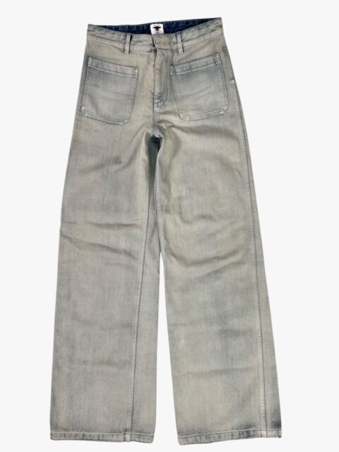DIOR – JEANS A GAMBA LARGA DEMIN LAVATO BLU PIETRA