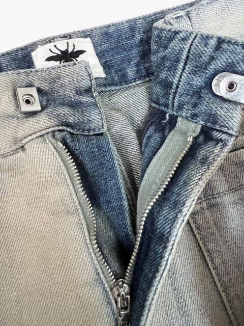 DIOR – JEANS A GAMBA LARGA DEMIN LAVATO BLU PIETRA