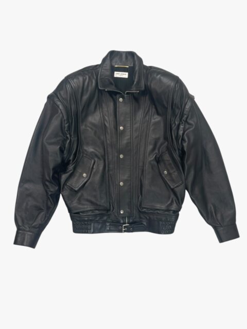 YVES SAINT LAURENT – GIACCA BOMBER PELLE