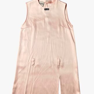 MIU MIU - ABITO MINI ROSA CON SPACCO VISCOSA