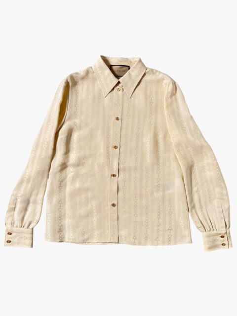 GUCCI – CAMICIA HORSEBITE IN SETA