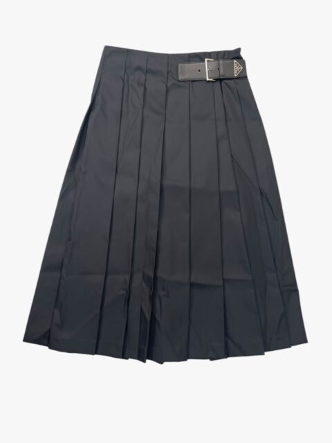 PRADA – GONNA MIDI PLISSETTATA IN GABARDINE