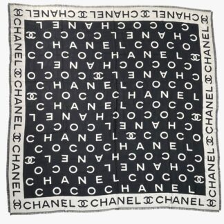 CHANEL - SCIALLE MAXI 140 LANA LETTERING