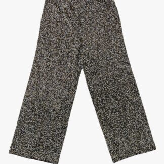 SORELLE FONTANA - PANTALONE PALAZZO CON LAVORAZIONE CANNNUCCE