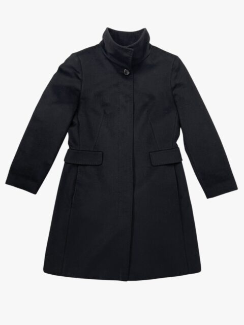 MAX MARA – CAPPOTTO LUNGO NERO IN LANA VERGINE