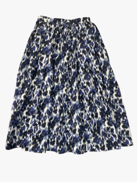 DIOR – GONNA MIDI SVASATA  MOTIVO ANIMALIER SFUOCATO
