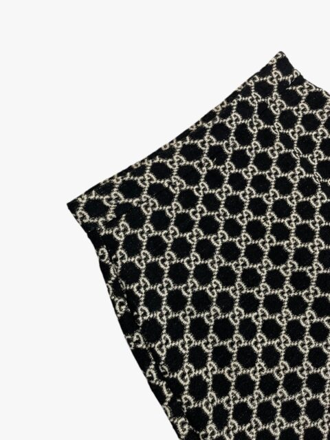 GUCCI – GONNA MIDI TESSUTO TWEED LANA MOTIVO GUCCISSIMA LUREX