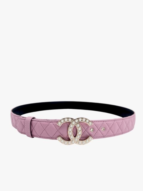 CHANEL – CINTURA AGNELLO MATELASSÉ FIBBIA CC