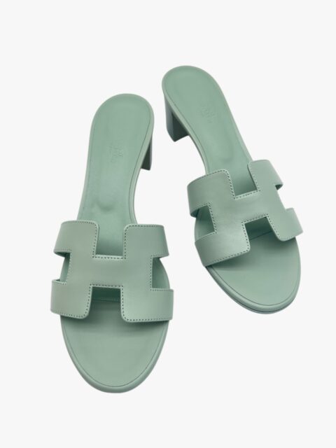 HERMÈS – SANDLO OASIS IN PELLE CON TACCO