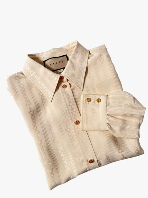 GUCCI – CAMICIA HORSEBITE IN SETA