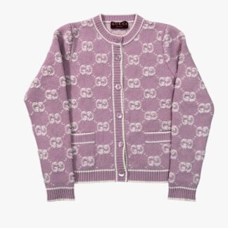 GUCCI - CARDIGAN IN TESSUTO JACQUARD GG BOUCLÉ