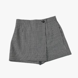 DIOR - GONNA A PANTALONCINO IN TESSUTO JAQUARD MOTIVO PIED-DE-POULE