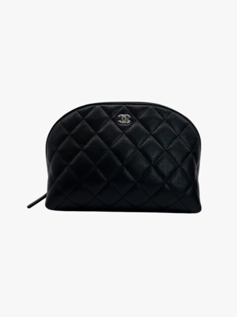 CHANEL – POCHETTE ACCESSOIRE CAVIAR NERO, GOLD HD