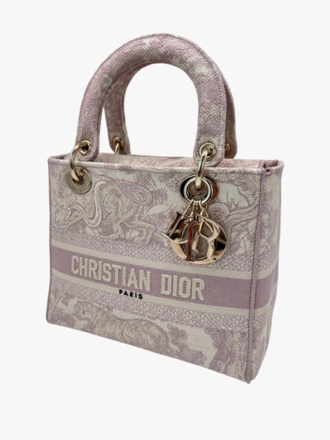 DIOR – BORSA LADY D-LITE MEDIA TESSUTO JACQUARD