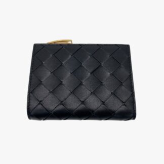 BOTTEGA VENETA - PORTAFOGLIO INTRECCIATO BI-FOLD PICCOLO