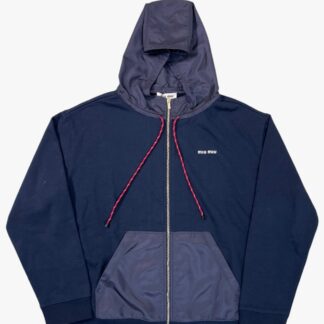 MIU MIU - FELPA ZIP E CAPPUCCIO