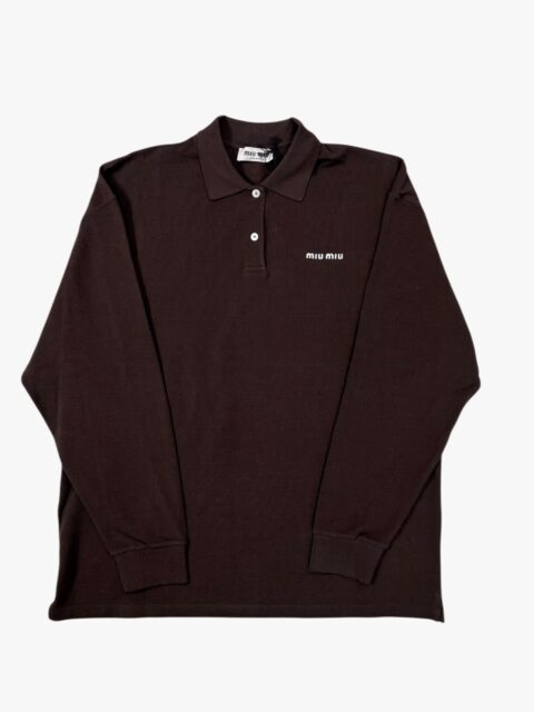 MIU MIU – POLO IN COTONE PIQUET