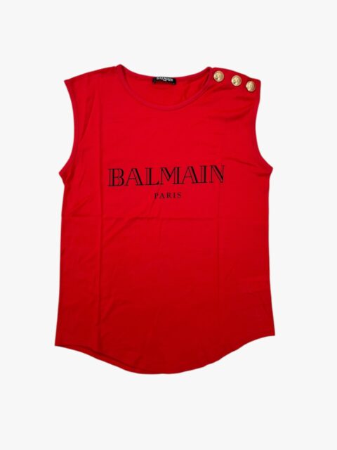 BALMAIN – CANOTTA STAMPA BALMAIN PARIS