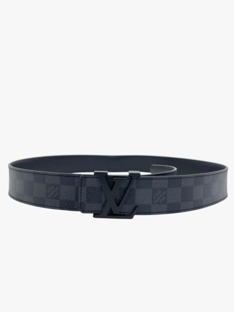 LOUIS VUITTON – CINTURA INITIALES DAMIER GRAFITE