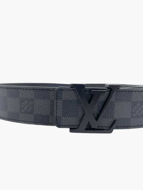 LOUIS VUITTON – CINTURA INITIALES DAMIER GRAFITE
