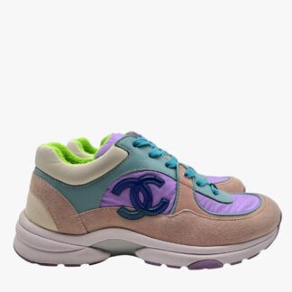 CHANEL - SNEAKERS SUEDE E TESSUTO MULTICOLOR