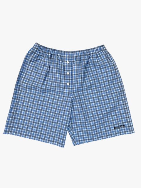 MIU MIU – BOXER IN POPELINE CHECK