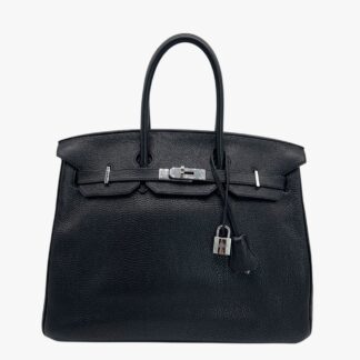 HERMÈS - BORSA BIRKIN 35 PELLAME TOGO NERO - PHW