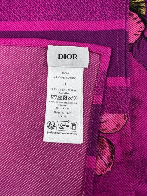 DIOR – TELO DA SPIAGGIA TOILE DE JOUY SAUVAGE COTONE FUCSIA