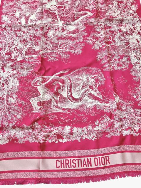 DIOR – SILK TOP TOILE DE JOUY SAUVAGE DIORIVIERA PONCHO ROSA