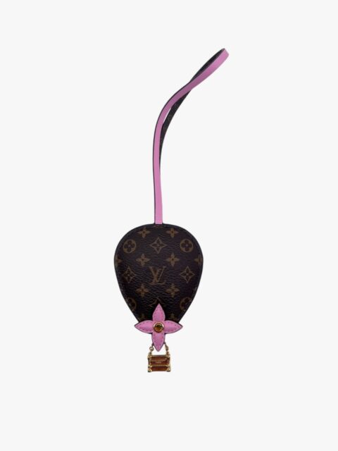 LOUIS VUITTON – CHARM PER BORSE BALLON SKY LV TELA ROSA/CREMA/MARRONE