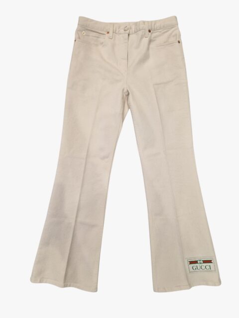 GUCCI – PANTALONE IN DENIM COLOR PANNA TG.27