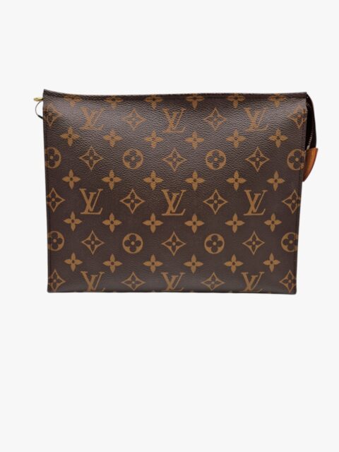 LOUIS VUITTON – TROUSSE TOILETTE POCHETTE IN TELA MONOGRAM – GHW