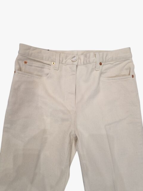 GUCCI – PANTALONE IN DENIM COLOR PANNA TG.27
