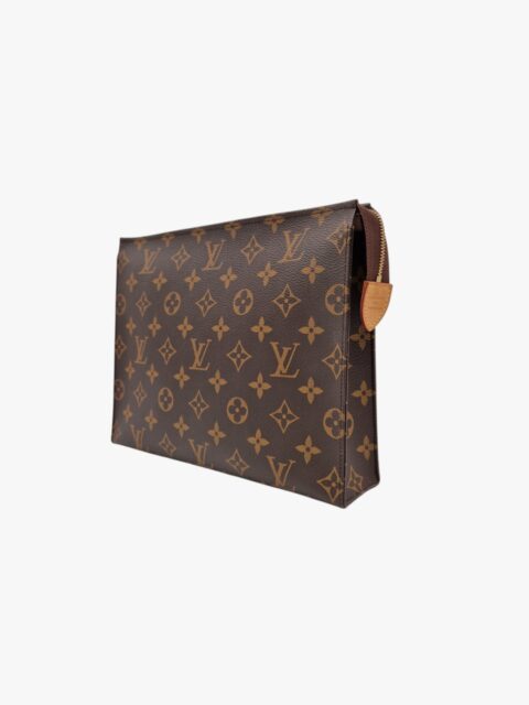 LOUIS VUITTON – TROUSSE TOILETTE POCHETTE IN TELA MONOGRAM – GHW