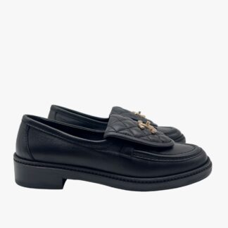 CHANEL - MOCASSINO MATELASSÉ GHW TG.37.5