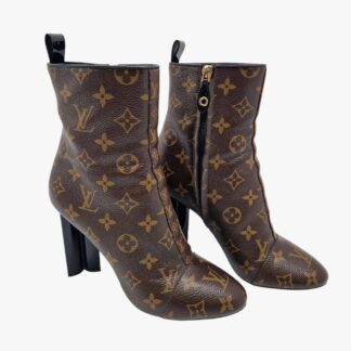 LOUIS VUITTON - STIVALETTO SILHOUETTE IN TELA MONOGRAM TG.39