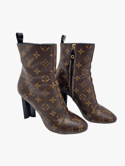 LOUIS VUITTON – STIVALETTO SILHOUETTE IN TELA MONOGRAM TG.39