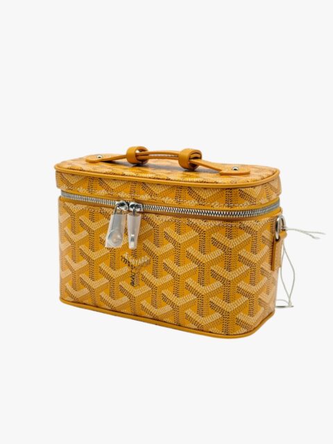 GOYARD – MUSE MINI VANITY GOYARDINE – CANVAS/CERVON CALFSKIN – YELLOW