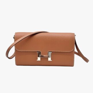 HERMÈS - PORTAFOGLIO CONSTANCE TO GO PELLE EPSOM GOLD SELLIER - PHW