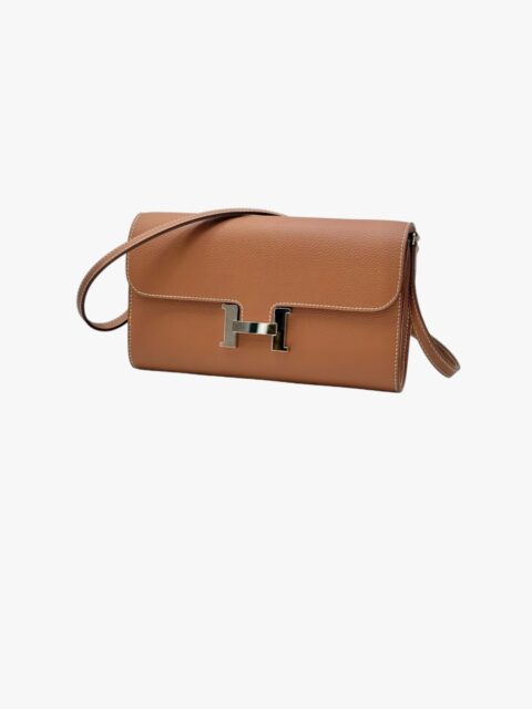 HERMÈS – PORTAFOGLIO CONSTANCE TO GO PELLE EPSOM GOLD SELLIER – PHW