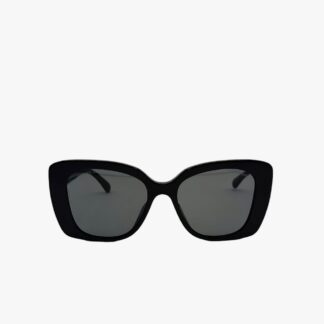 CHANEL - OCCHIALI DA SOLE QUADRATI ACETATO NERO LETTERRIGN BIANCO