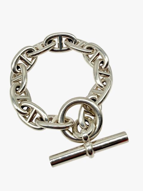 HERMÈS – BRACCIALE CHAÎNE D’ANCRE MODELLO GRANDE ARGENTO